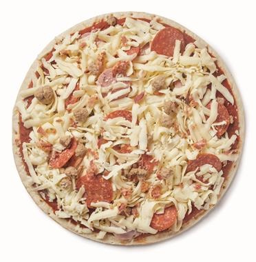 slide 1 of 1, Hy-Vee Tonucci 4 Meat Pizza, 27.6 oz