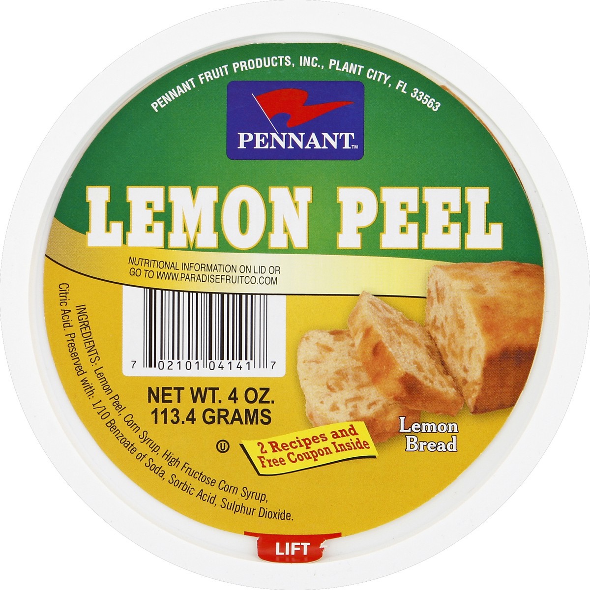 slide 2 of 3, Pennant Lemon Peel 4 oz, 4 oz
