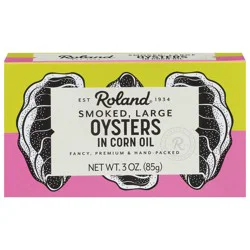 Roland Smoked Large Oysters in Corn Oil 3 oz