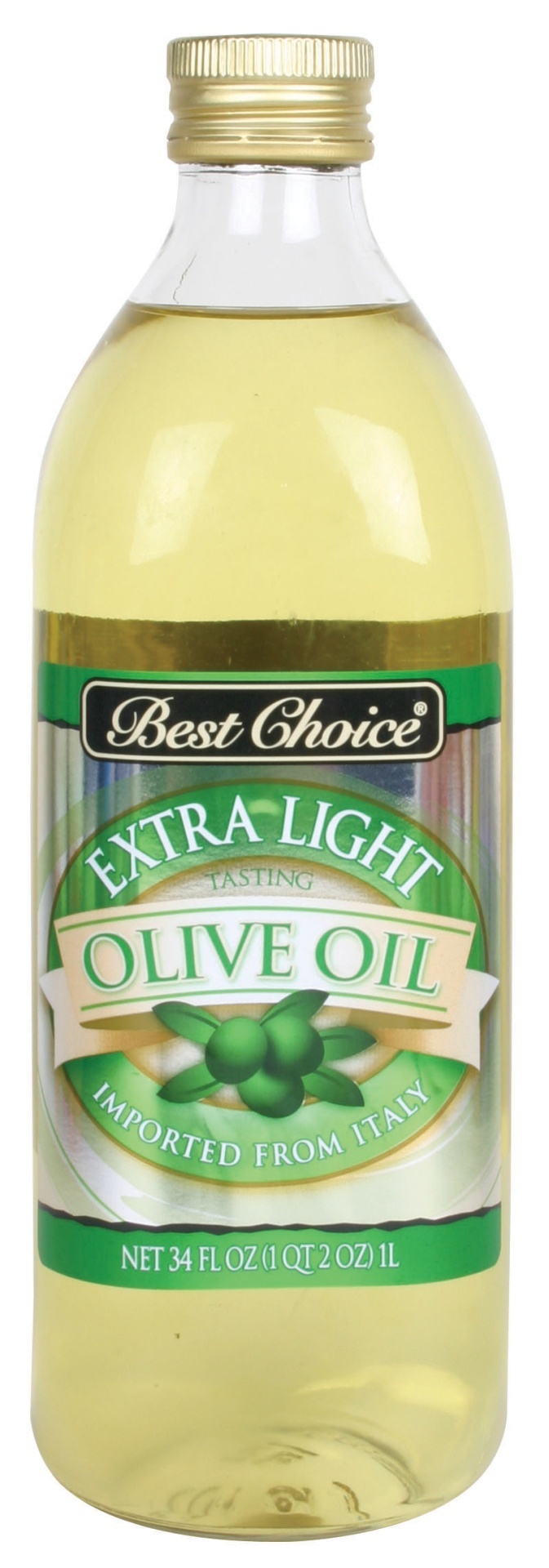 slide 1 of 1, Best Choice Extra Light Olive Oil, 34 fl oz