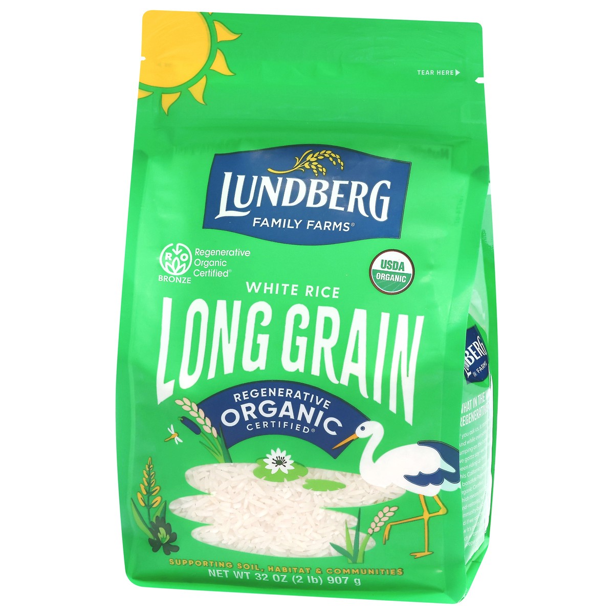 slide 3 of 4, Lundberg Family Farms Organic Long Grain White Rice 32 oz, 32 oz