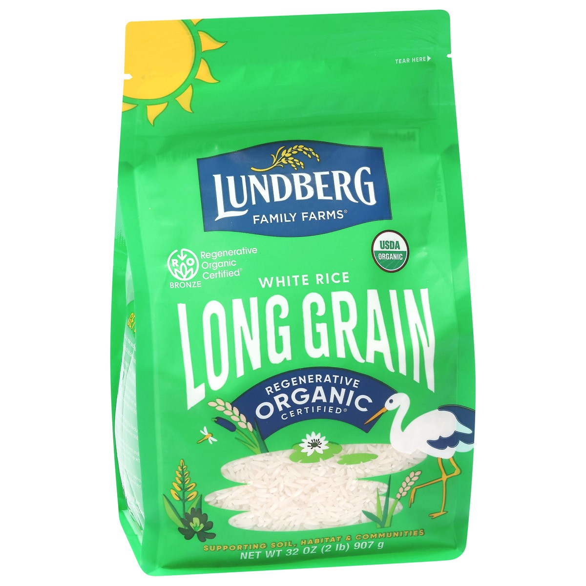 slide 4 of 4, Lundberg Family Farms Organic Long Grain White Rice 32 oz, 32 oz