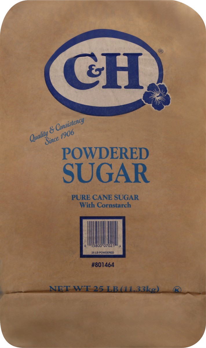 slide 1 of 13, C&H Powdered Sugar 25 lb, 25 lb