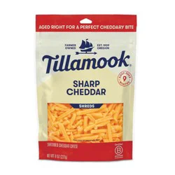 Tillamook Shreds Sharp Cheddar Cheese 8 oz