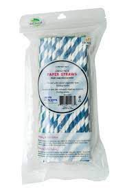 slide 1 of 1, Jacent Paper Straws Jumbo Pack, 75 ct