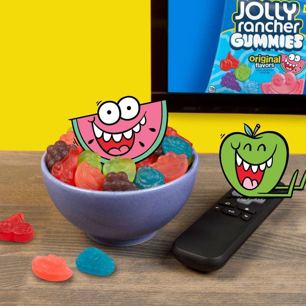 slide 3 of 4, Jolly Rancher Assorted Fruit Flavors Chewy, Movie Snack Gummies Candy Bag, 5 oz, 5 oz