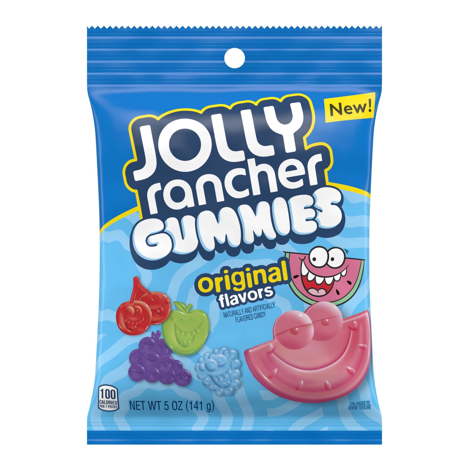 slide 1 of 4, Jolly Rancher Assorted Fruit Flavors Chewy, Movie Snack Gummies Candy Bag, 5 oz, 5 oz