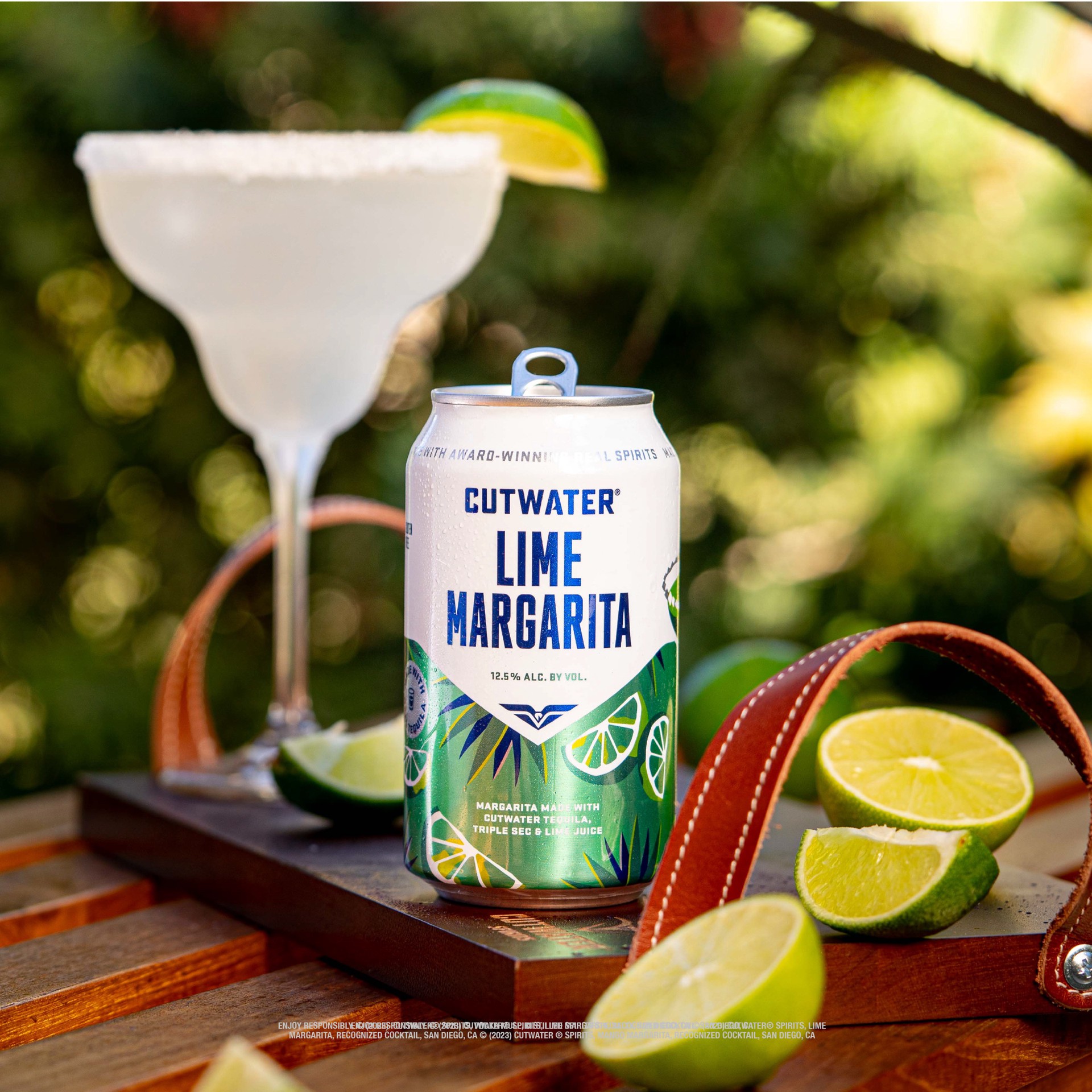 slide 3 of 8, Cutwater Spirits Tequila Lime Margarita 200 ml Can, 200 ml
