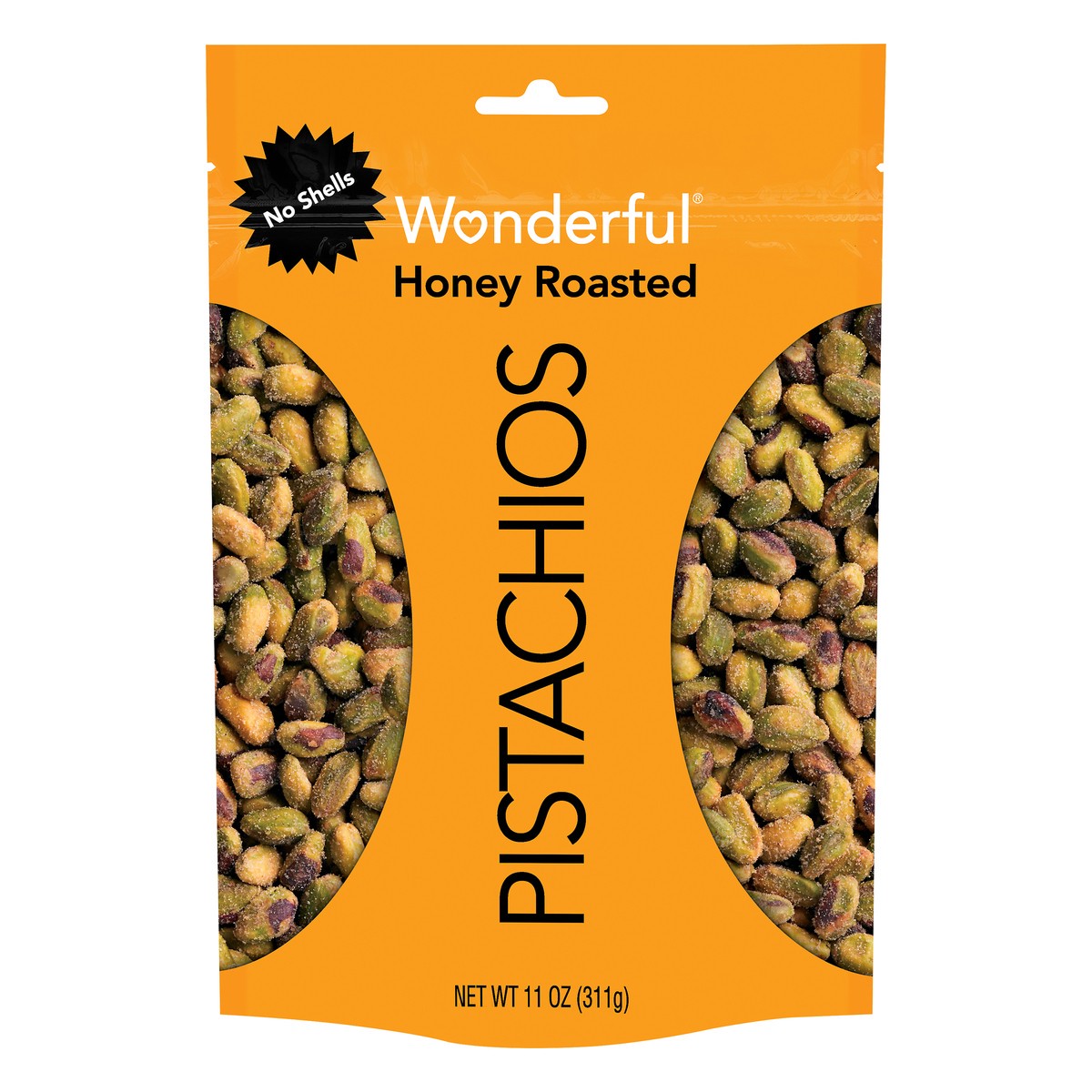 slide 4 of 6, Wonderful Pistachios, No Shells Honey Roasted Nuts, 11 Ounce Bag, 11 oz