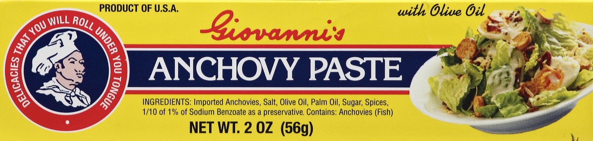 slide 4 of 4, Giovanni's Anchovy Paste, 2 oz