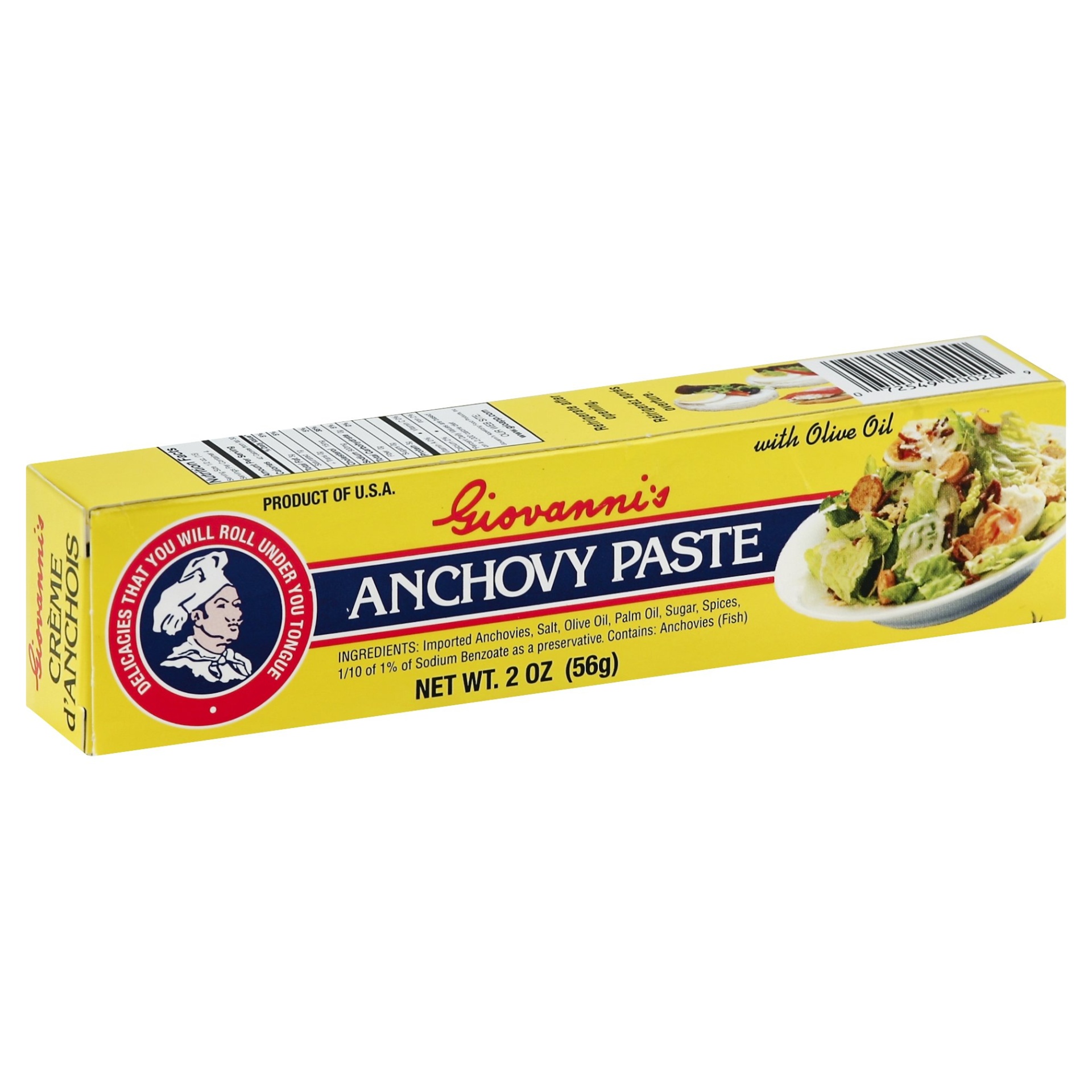 slide 1 of 4, Giovanni's Anchovy Paste, 2 oz