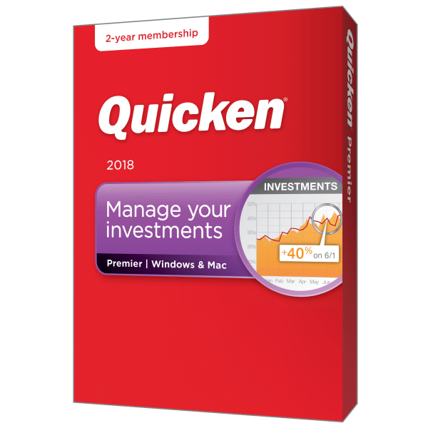 slide 3 of 3, Quicken® Premier 2018, 2-Year Subscription, For PC/Mac®, Disc, 1 ct