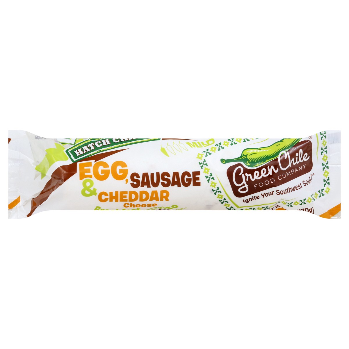 slide 6 of 9, Green Chile Food Company Egg & Sausage Breakfast Burrito 6 oz, 6 oz