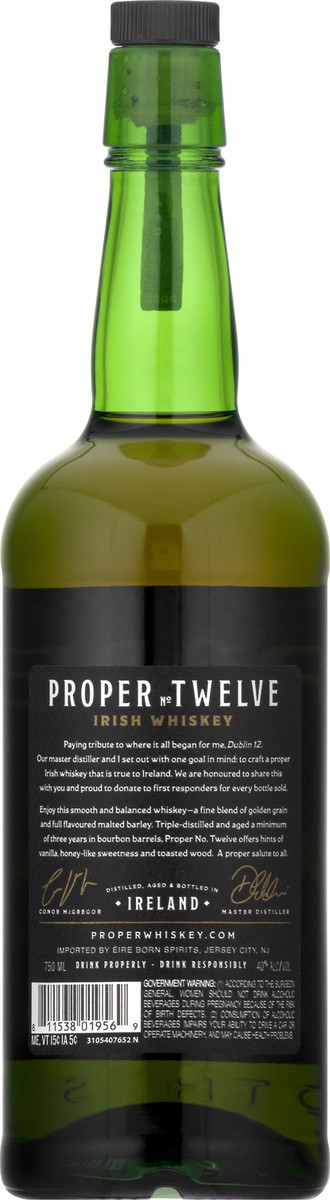 slide 5 of 9, Proper No. Twelve Irish Whiskey 80 Proof - 750 ml, 750 ml