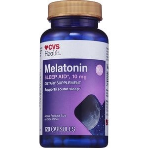 slide 1 of 1, CVS Health Melatonin Capsules 10mg, 120 ct