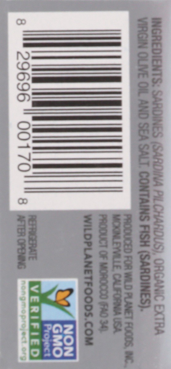 slide 2 of 9, Wild Planet Wildbrine Skinless & Boneless Sardines in Extra Virgin Olive Oil, 4.25 oz