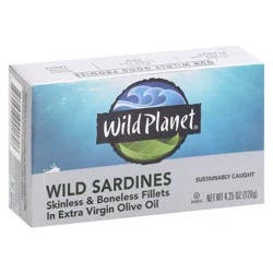 Wild Planet Wildbrine Skinless & Boneless Sardines in Extra Virgin Olive Oil
