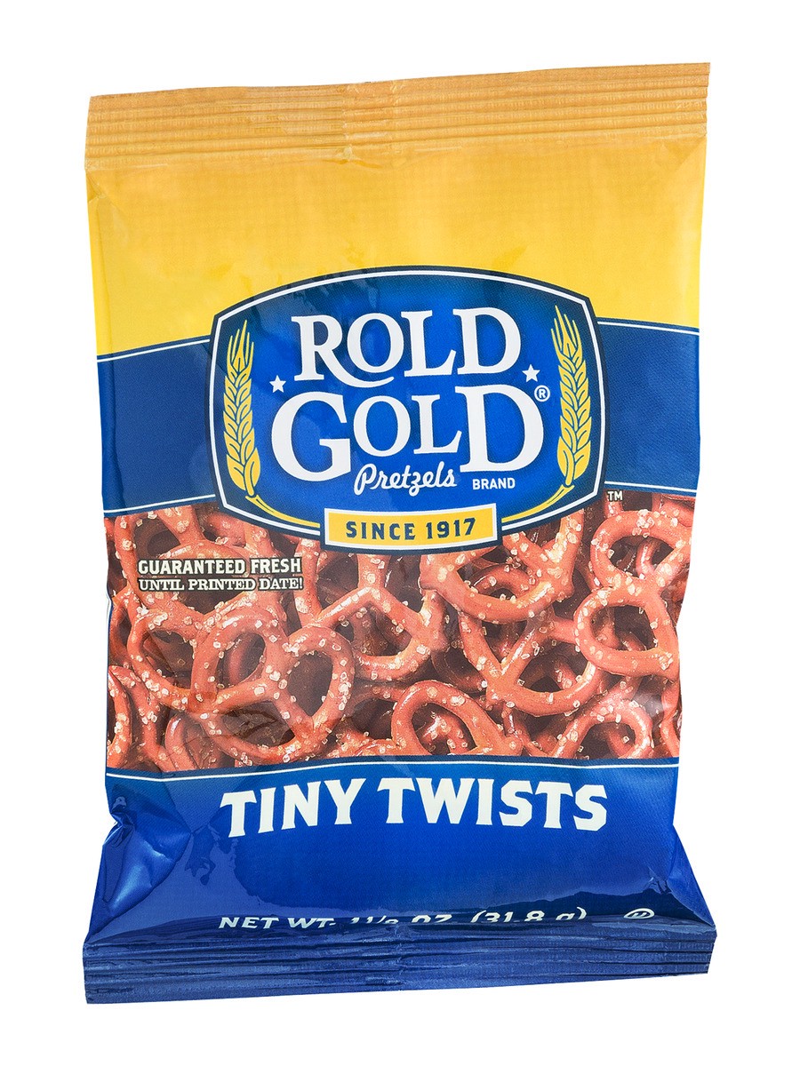 slide 2 of 9, Rold Gold Tiny Twists Pretzels Original Flavored 1.125 Oz Bag, 1.12 oz