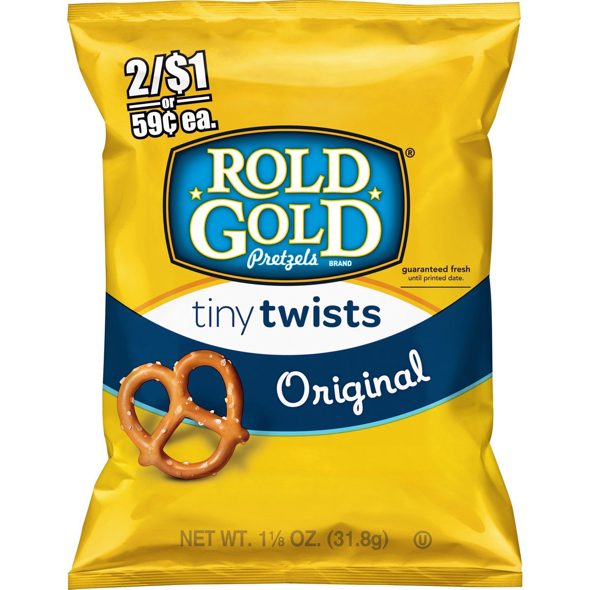 slide 8 of 9, Rold Gold Tiny Twists Pretzels Original Flavored 1.125 Oz Bag, 1.12 oz