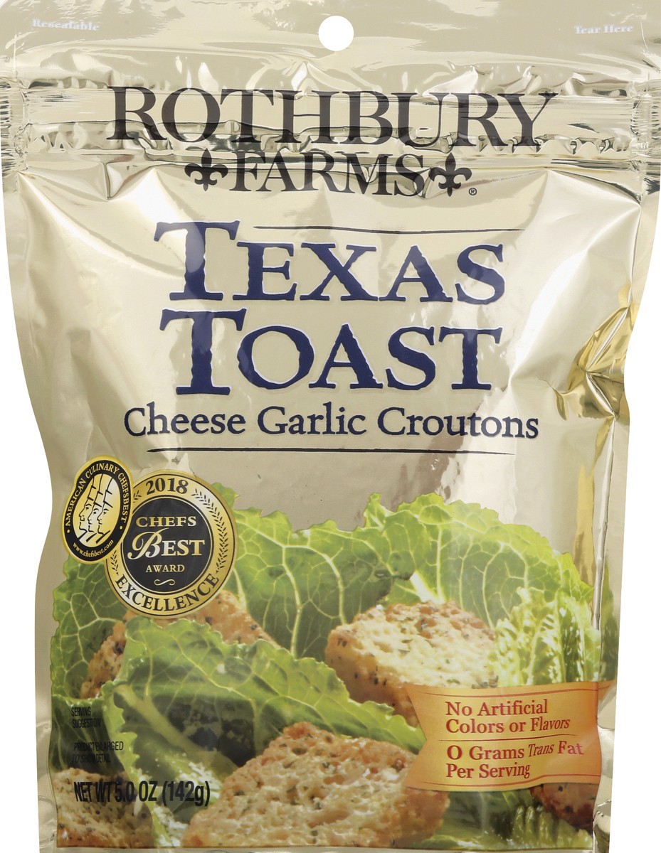 slide 7 of 8, Rothbury Farms Texas Toast Croutons Cheese Garlic, 5 oz