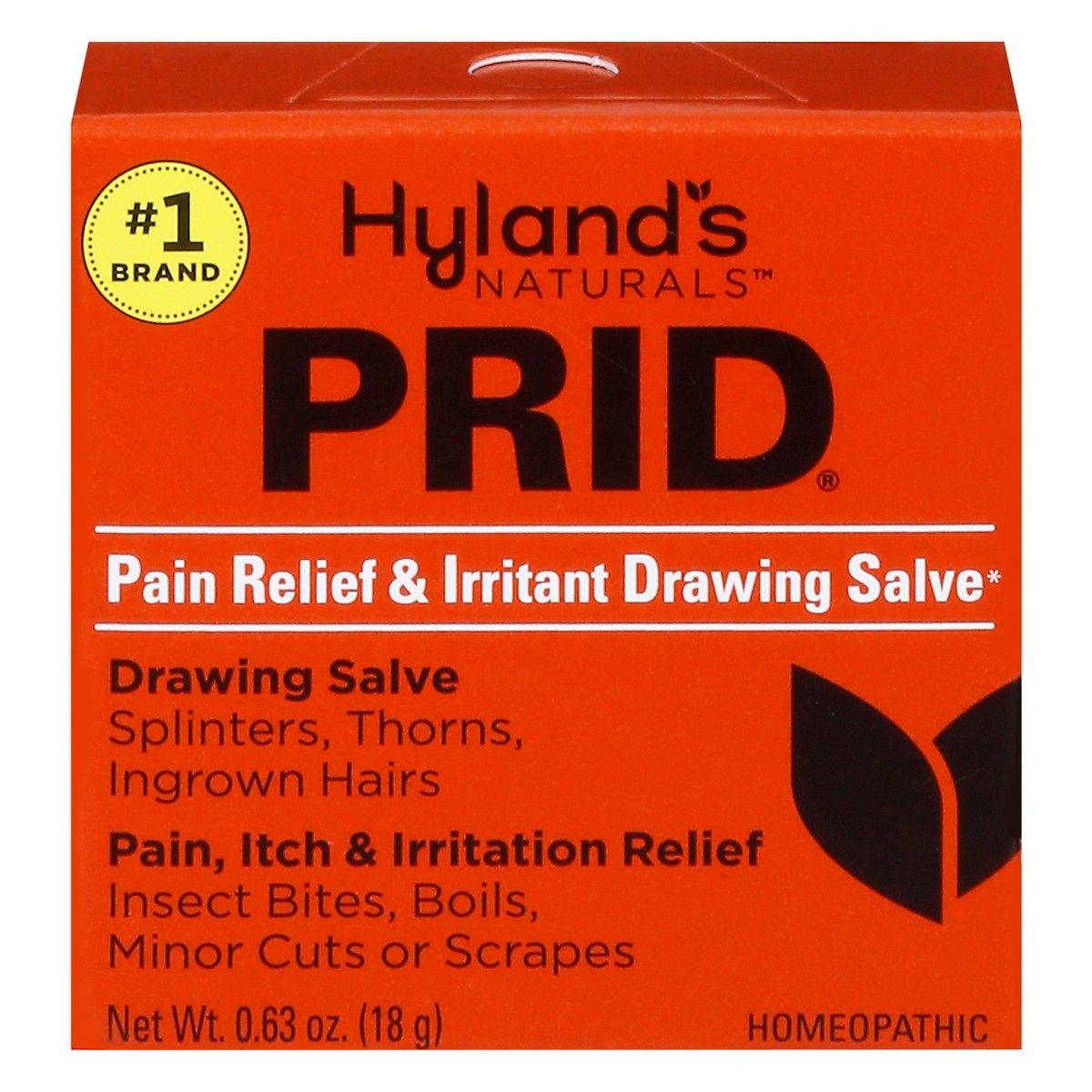 slide 1 of 9, Hyland's Naturals Prid Pain Relief & Irritant Drawing Salve 0.63 oz, 0.63 oz