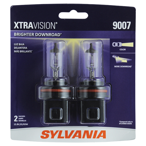 slide 1 of 6, Sylvania 9007 XtraVision Headlight, 2 ct