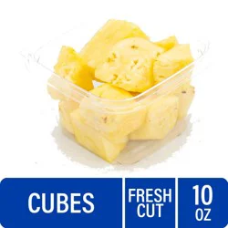 Fresh Cut Pineapple Cubes, 10 oz