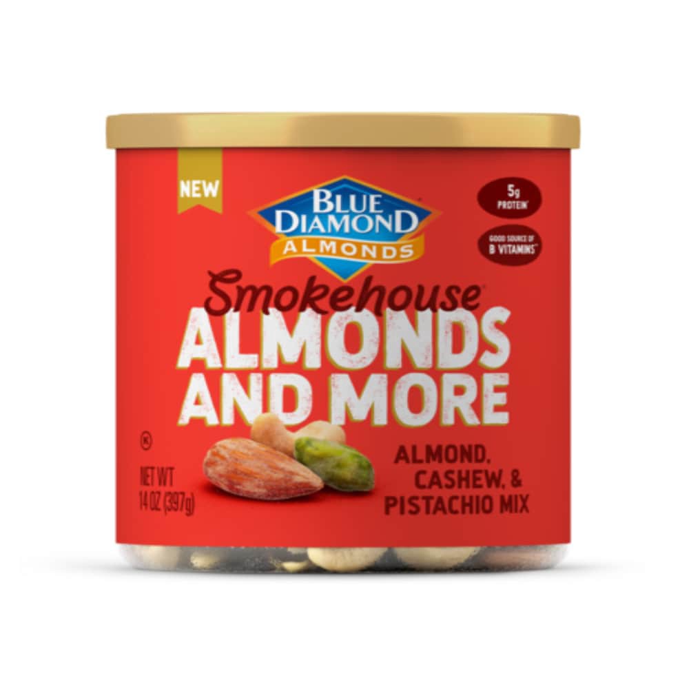 slide 1 of 1, Blue Diamond® Smokehouse Almonds And More Mixed Nuts, 14 oz