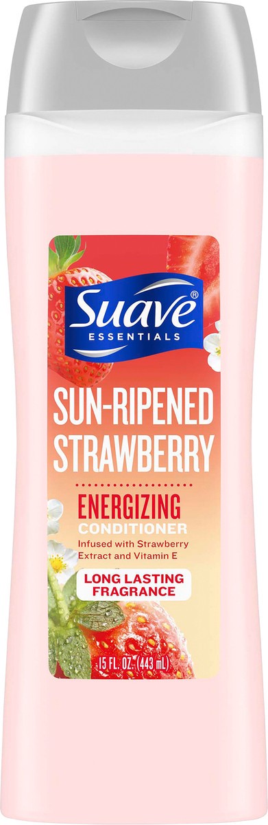 slide 2 of 3, Suave Essentials Conditioner Sun-Ripened Strawberry, 15 oz, 15 oz