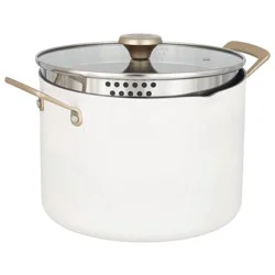 Kitchen & Table by H-E-B Non-Stick Stock Pot - Cloud White