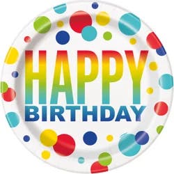 Unique Happy Birthday 9 Inch Platter