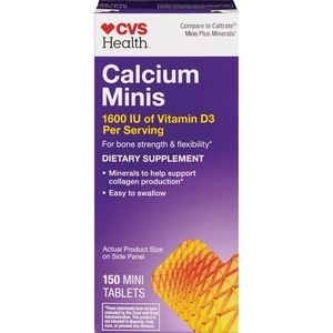 slide 1 of 1, CVS Health Calcium Plus Minerals & Vitamin D3 Mini Tablets, 150 ct