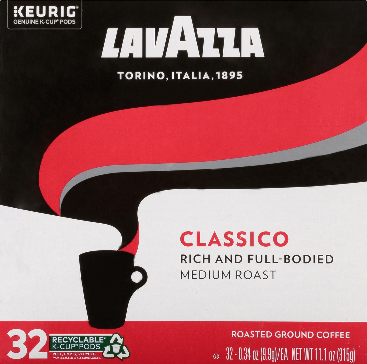 Lavazza Coffee Ground Medium Roast Classico K-Cup Pods 32 ct Shipt