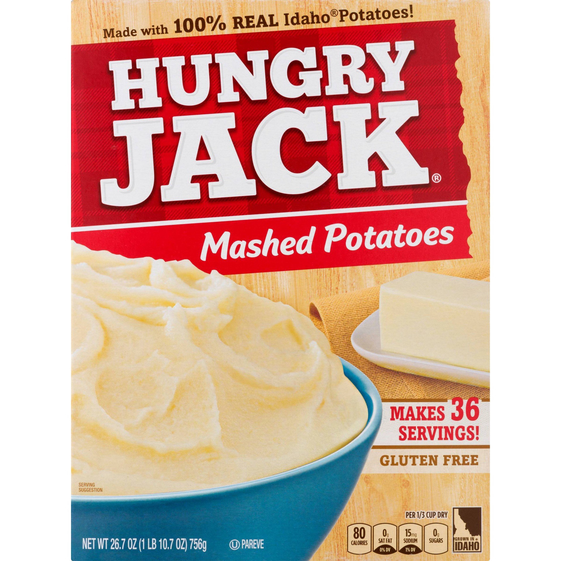 slide 1 of 3, Hungry Jack Mashed Potatoes, 26.7 oz