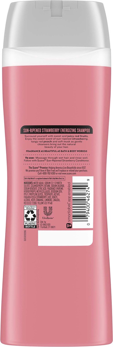 slide 3 of 3, Suave Essentials Shampoo Sun-Ripened Strawberry, 15 oz, 15 fl oz