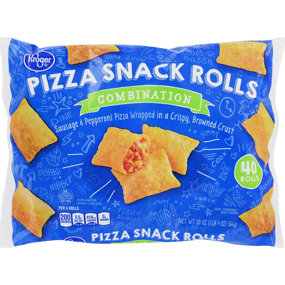 slide 1 of 1, Kroger Combo Pizza Snack Rolls, 40 ct  20 oz