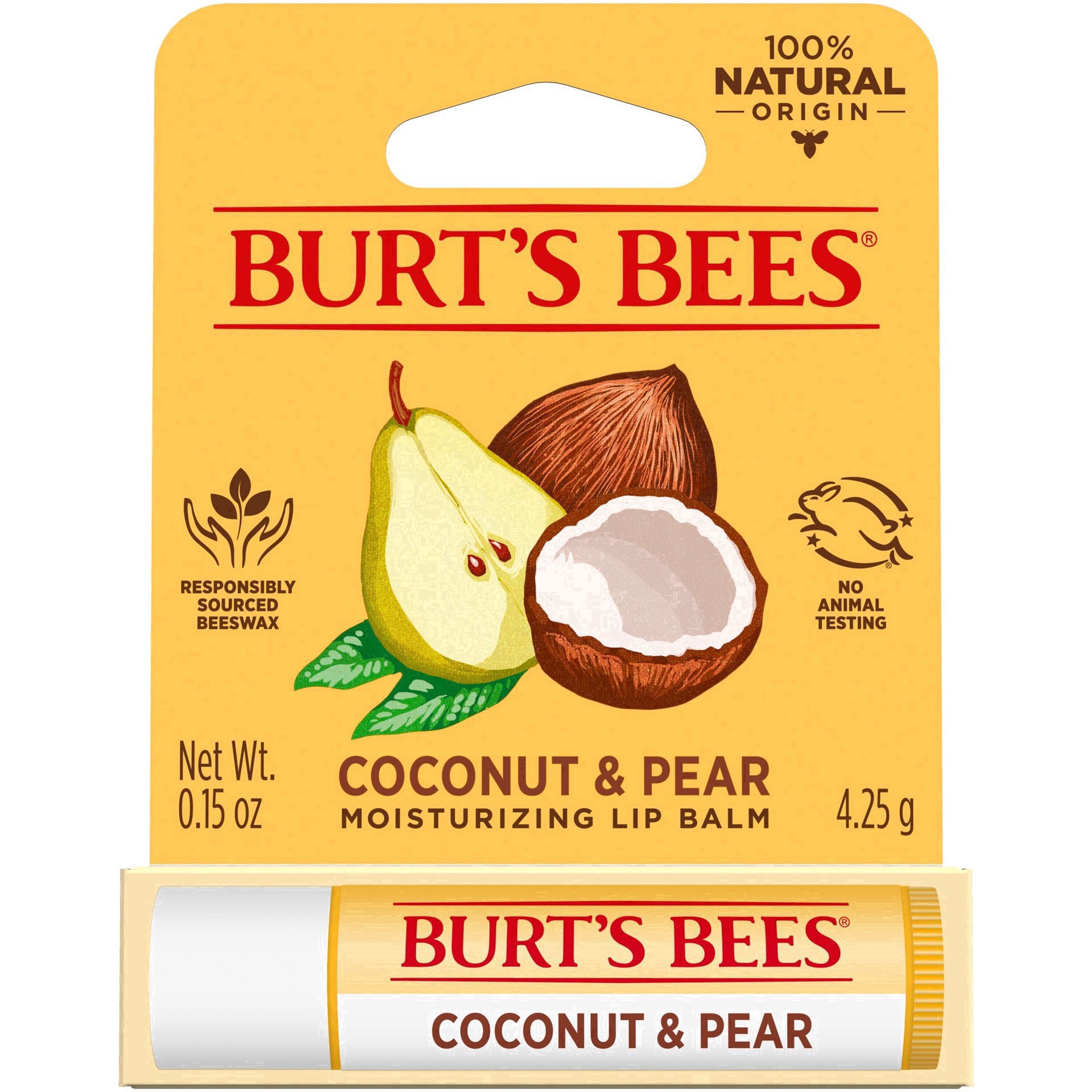 slide 2 of 113, Burt's Bees Moisturizing Coconut & Pear Lip Balm 0.15 oz, 0.15 oz