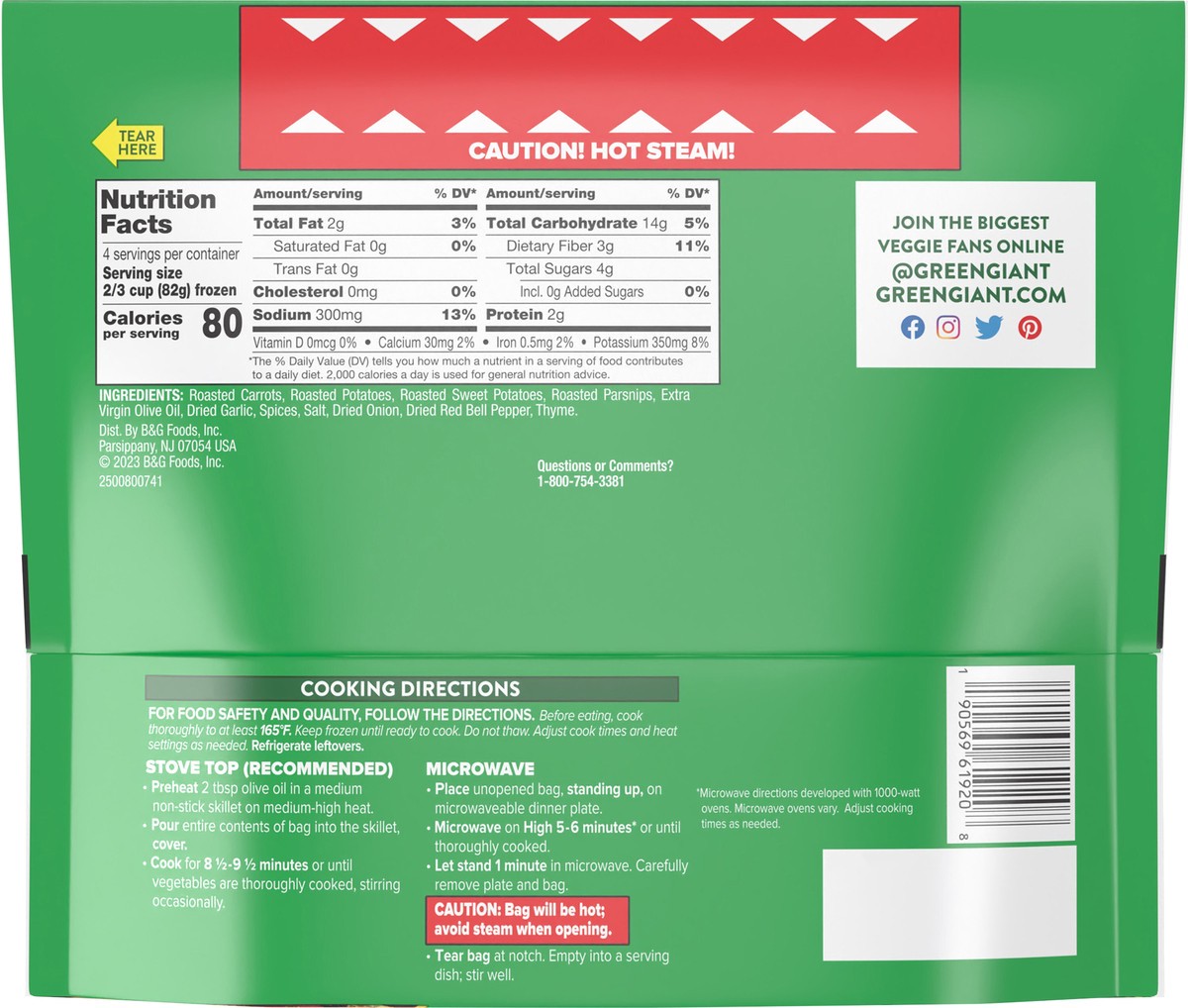 slide 7 of 11, Green Giant Restaurant Style Roasted Root Vegetables with Garlic & Thyme, 12 oz (Frozen), 12 oz