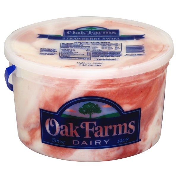 slide 1 of 1, Oak Farms Straw Swirl Ic, 4 qt