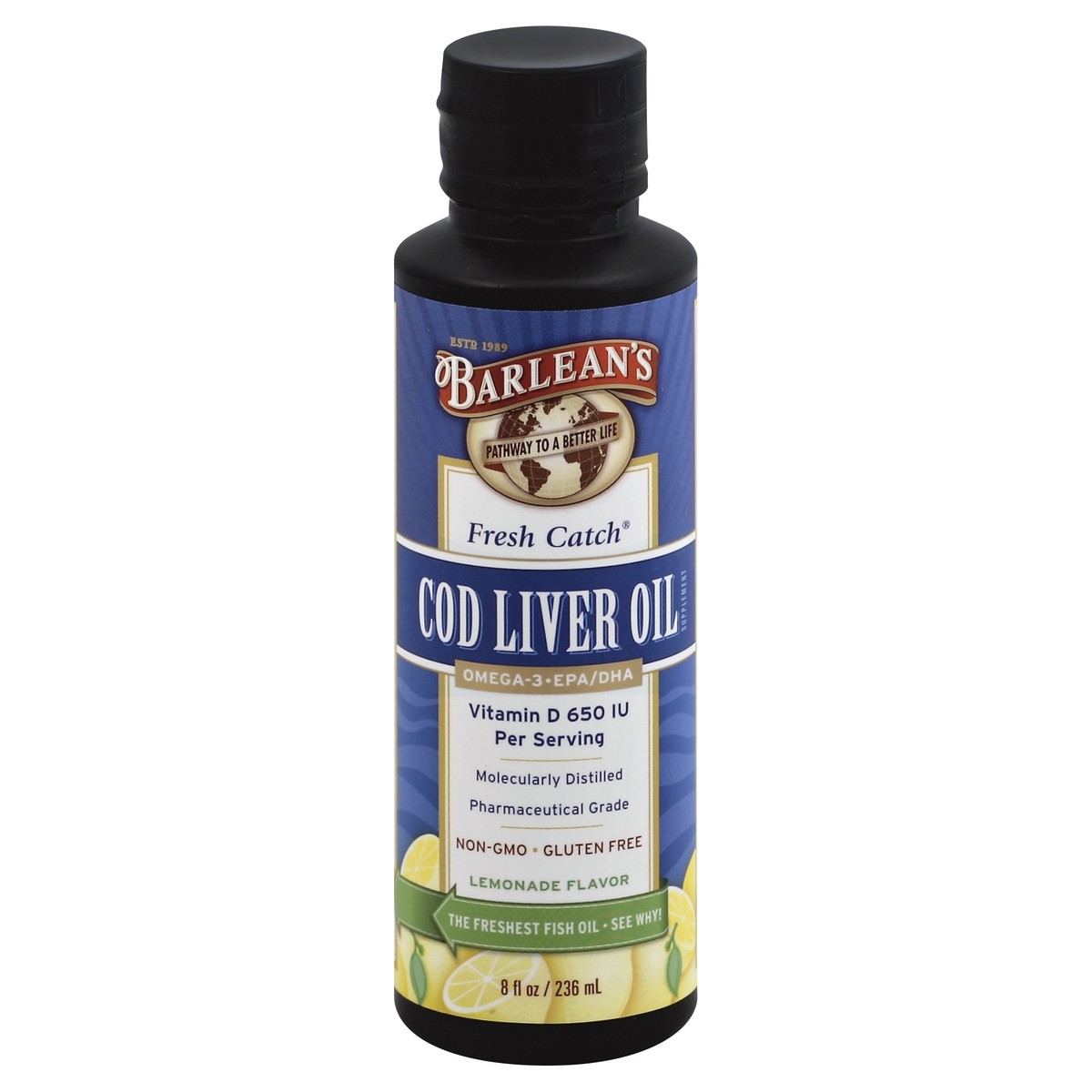 slide 2 of 3, Barlean's Cod Liver Oil 8 oz, 8 fl oz