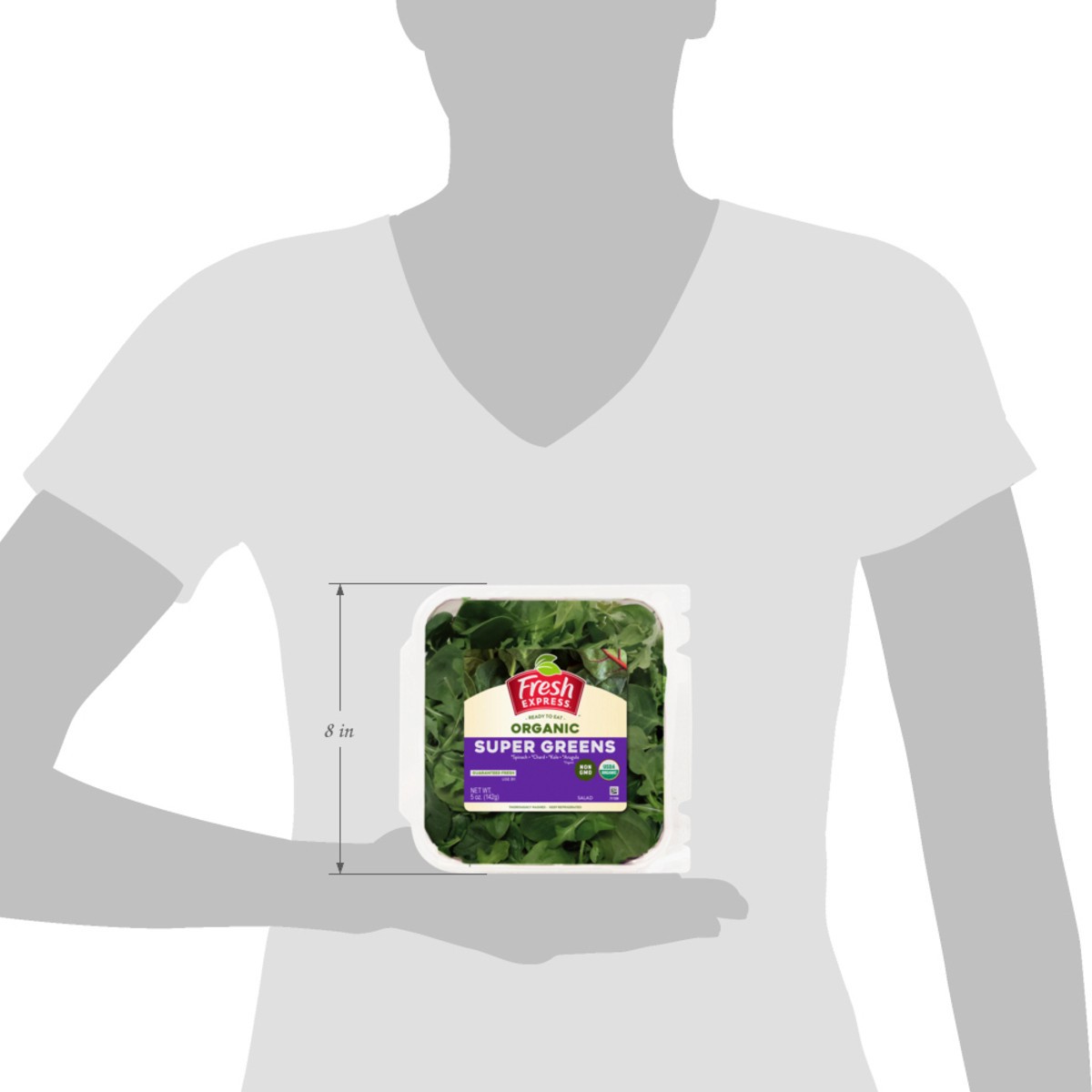 slide 3 of 8, Fresh Express Organic Super Greens, 5 oz