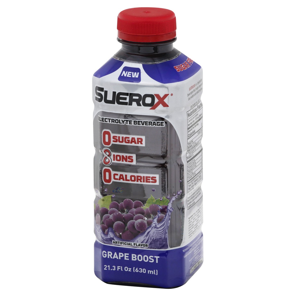 slide 2 of 9, SueroX Grape Boost Electrolyte Beverage 21.3 fl oz, 21.30 fl oz