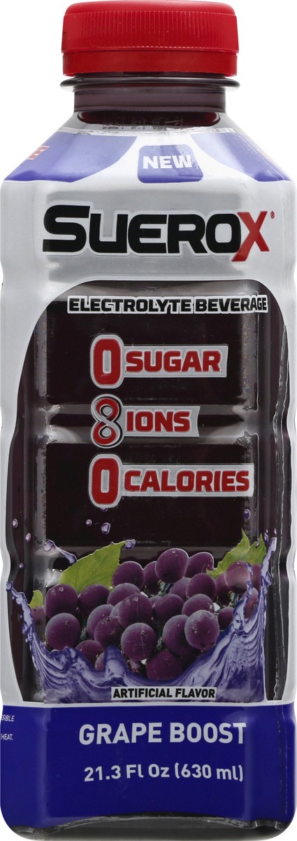 slide 5 of 9, SueroX Grape Boost Electrolyte Beverage 21.3 fl oz, 21.30 fl oz