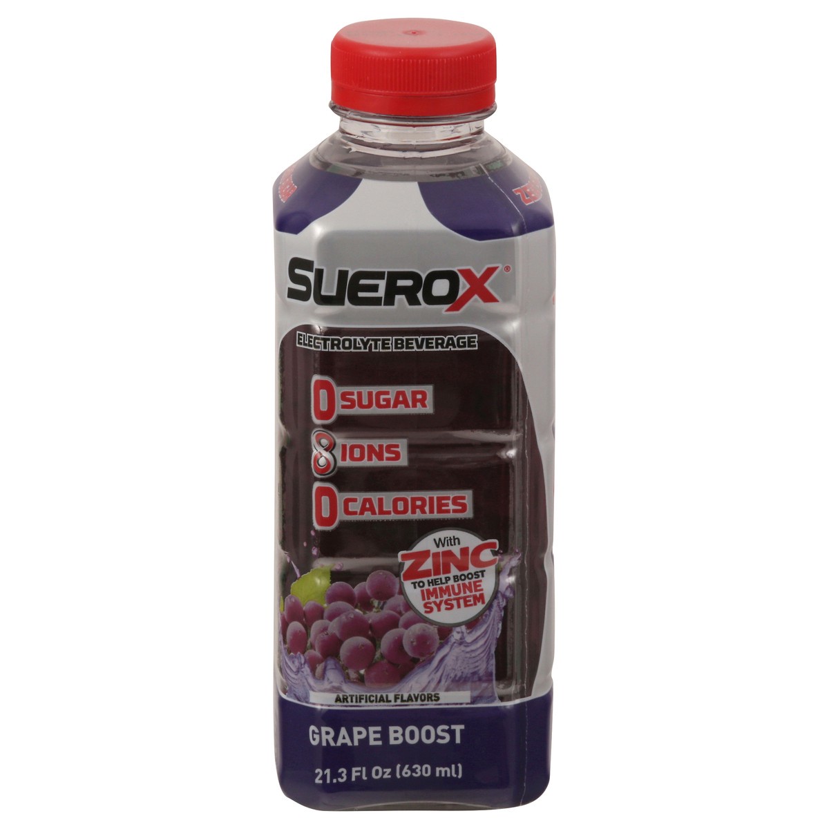 slide 1 of 9, SueroX Grape Boost Electrolyte Beverage 21.3 fl oz, 21.30 fl oz