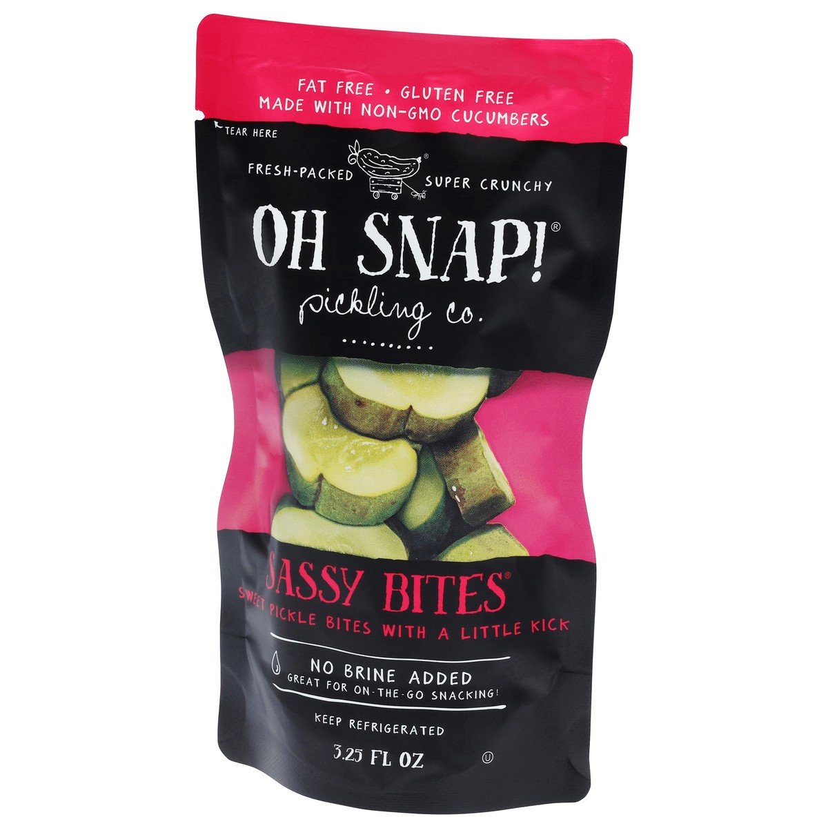 slide 2 of 4, Oh Snap! Pickling Co. Sassy Bites Pickles 3.25 fl oz, 3.25 fl oz