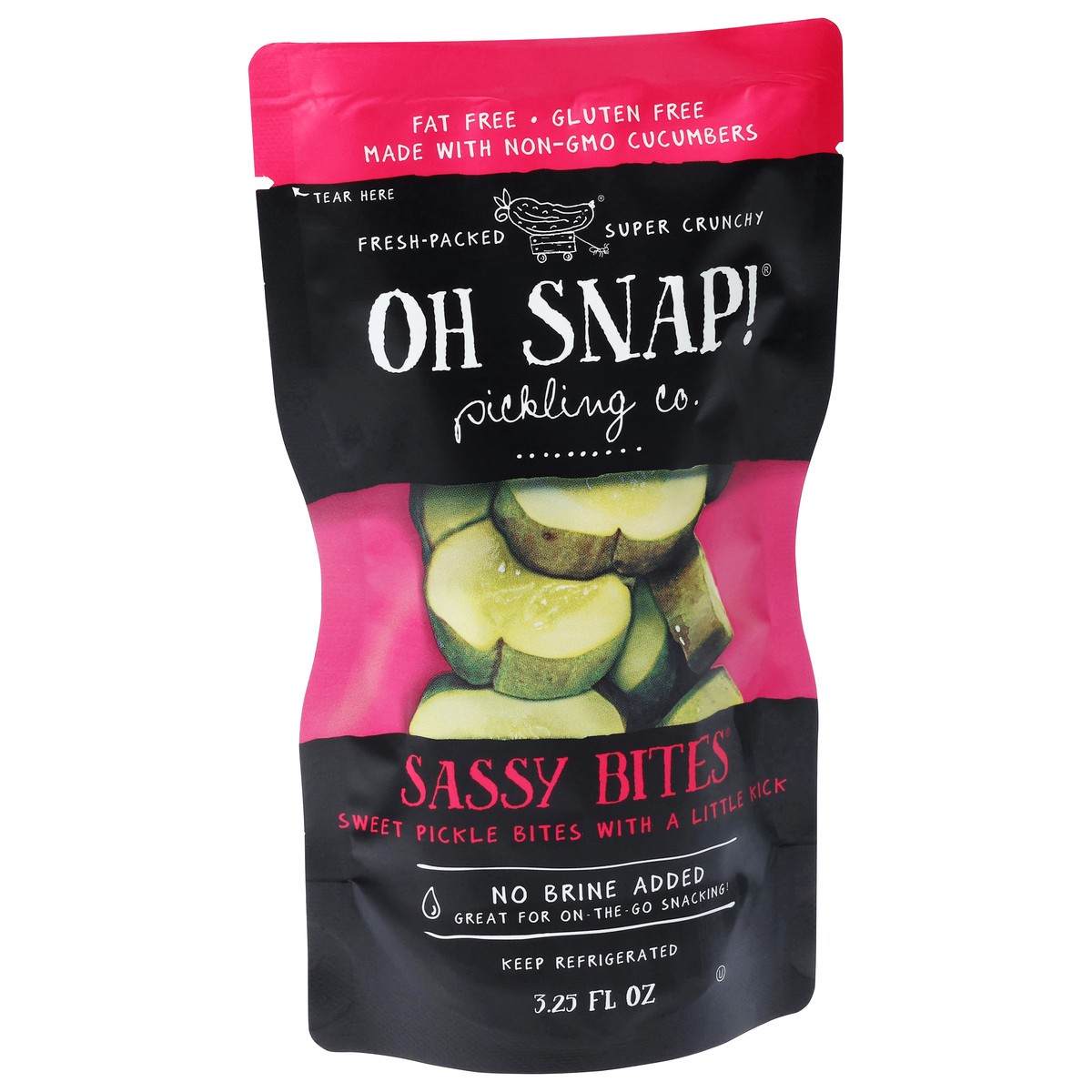 slide 3 of 4, Oh Snap! Pickling Co. Sassy Bites Pickles 3.25 fl oz, 3.25 fl oz