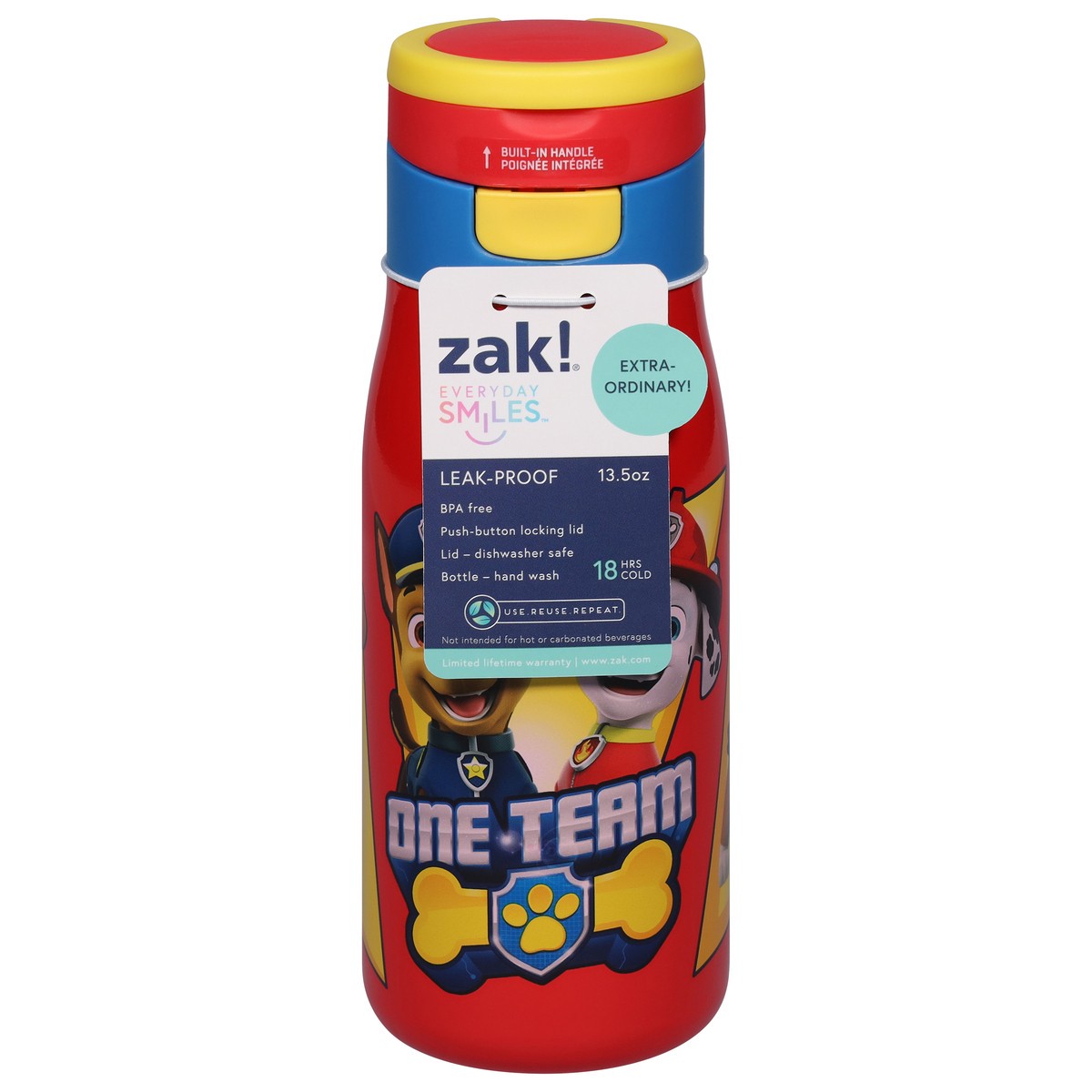 Zak! Everyday Smiles Leak Proof Water Bottle