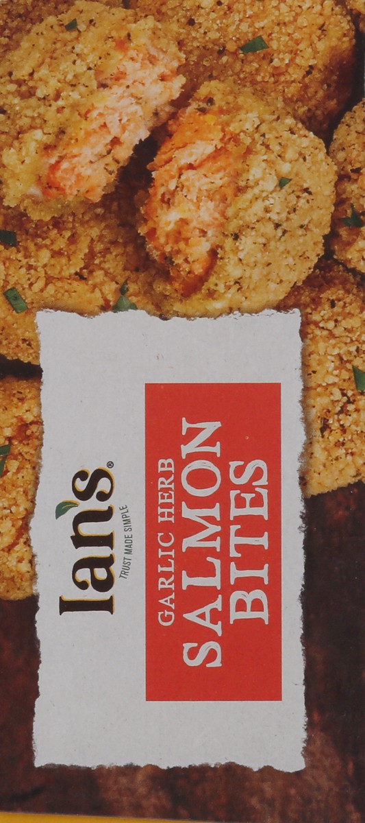 slide 13 of 15, Ian's Natural Foods Ians Natural Foods Salmon Bites Garlic Herb, 10 oz