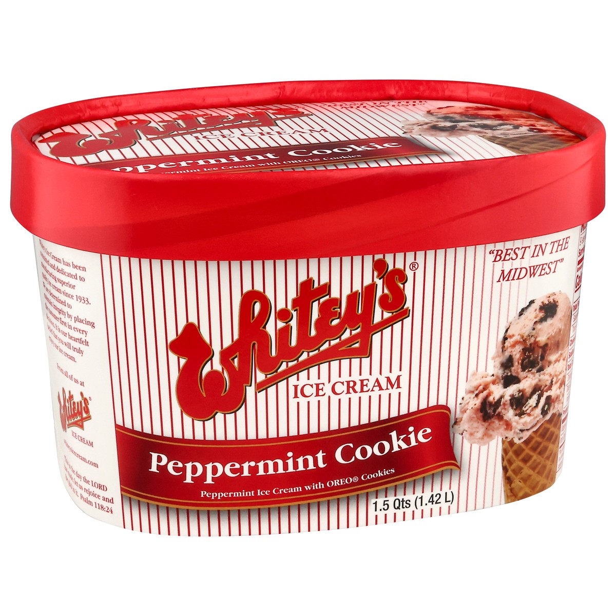 slide 5 of 14, Whitey's Peppermint Cookie Ice Cream 1.5 qt, 1.5 qt