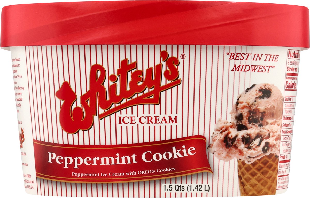 slide 9 of 14, Whitey's Peppermint Cookie Ice Cream 1.5 qt, 1.5 qt